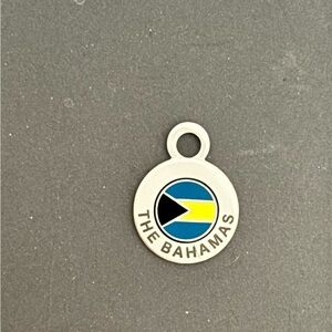 The Wander Club Bahamas Flag Pendant Charm